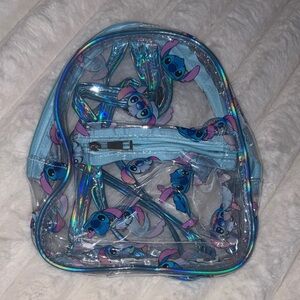 Stitch clear mini backpack